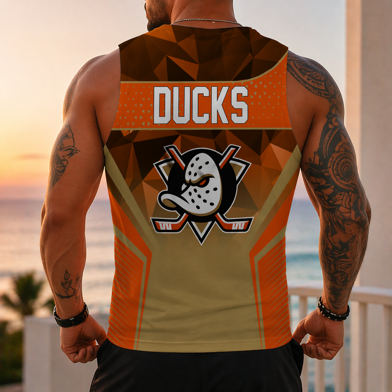 Limited Edition – Customized NHL Anaheim Ducks Unisex Tank Top - Image 2