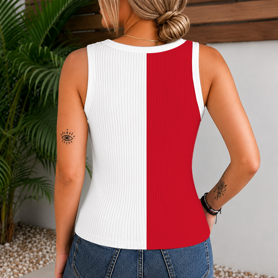 Limited Edition – Customized NHL Carolina Hurricanes Women’s V-Neck Tank Top - Image 2