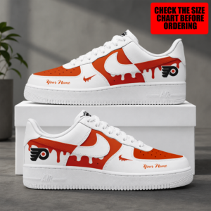 Limited Edition – Customized NHL Philadelphia Flyers Air Force 1 Shoes