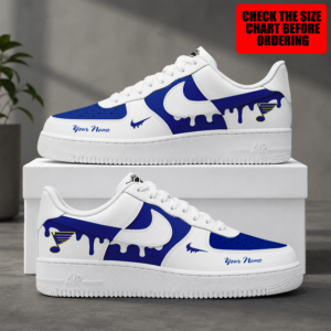 Limited Edition – Customized NHL St. Louis Blues Air Force 1 Shoes