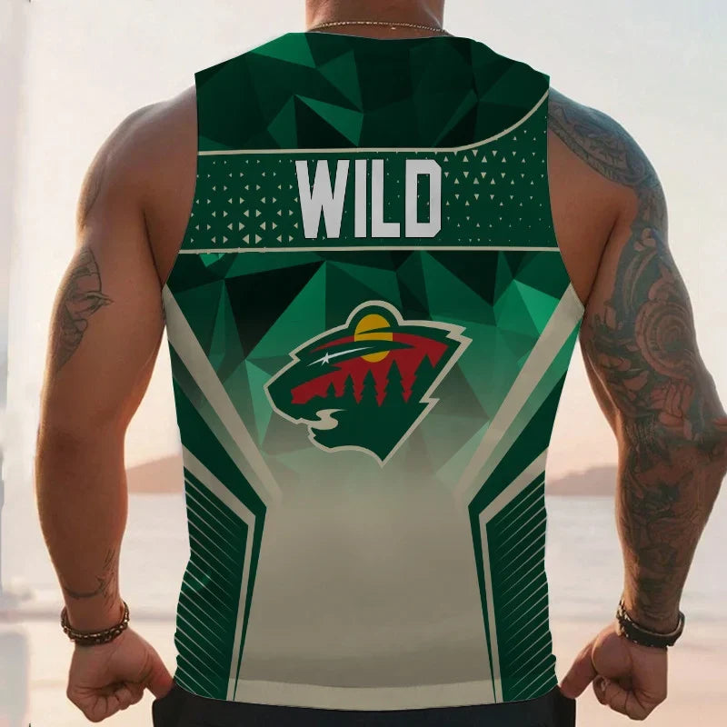 Limited Edition – Customized NHL Minnesota Wild Unisex Tank Top - Image 2