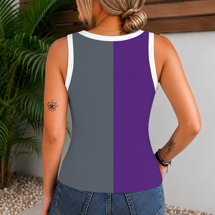 Limited Edition – Customized Nba Sacramento Kings Women’s V-Neck Tank Top - Image 2