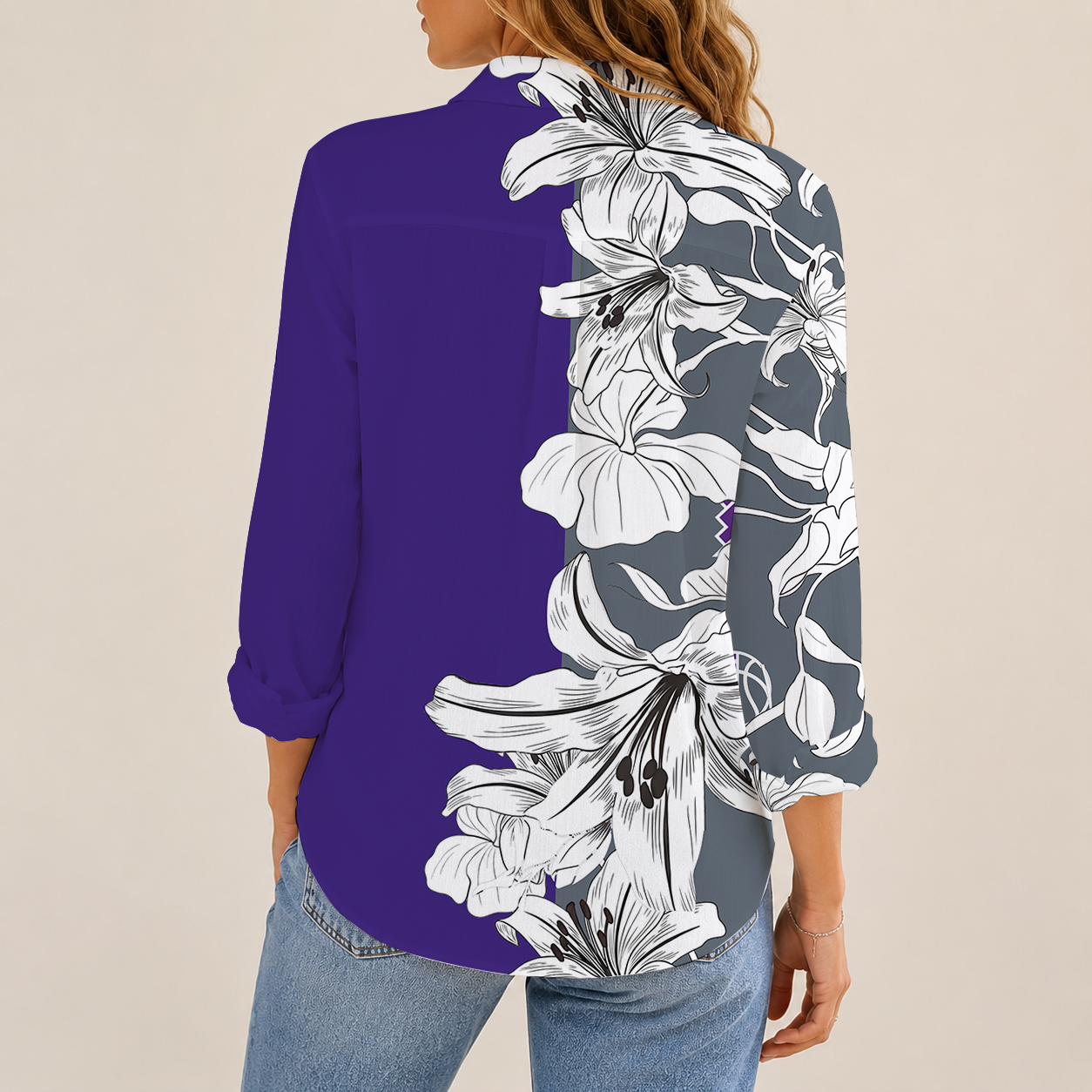 Limited Edition – Customized Nba Sacramento Kings Women Casual Shirt For Fan - Image 2