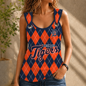 Limited Edition – Customized MLB Detroit Tigers O-Ring Shoulder Tank Top