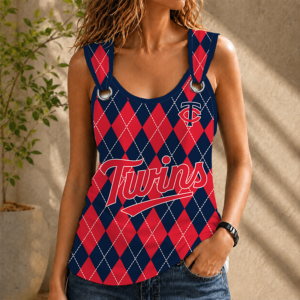 Limited Edition – Customized MLB Minnesota Twins O-Ring Shoulder Tank Top