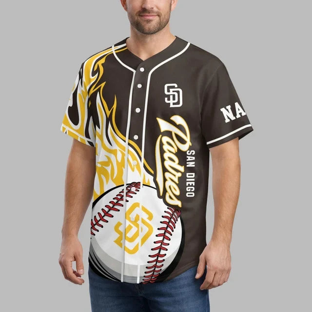 Limited Edition – Customized MLB San Diego Padres Baseball Jersey - Image 3