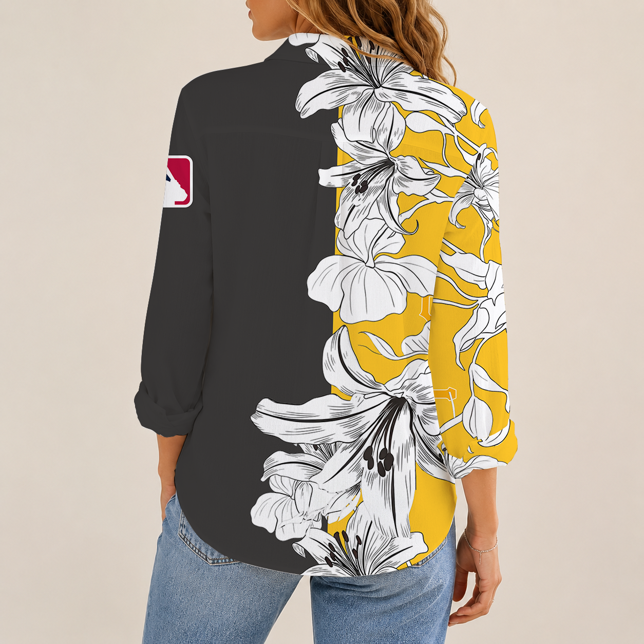 Limited Edition – Customized MLB Pittsburgh Pirates Women Casual Shirt - Image 2