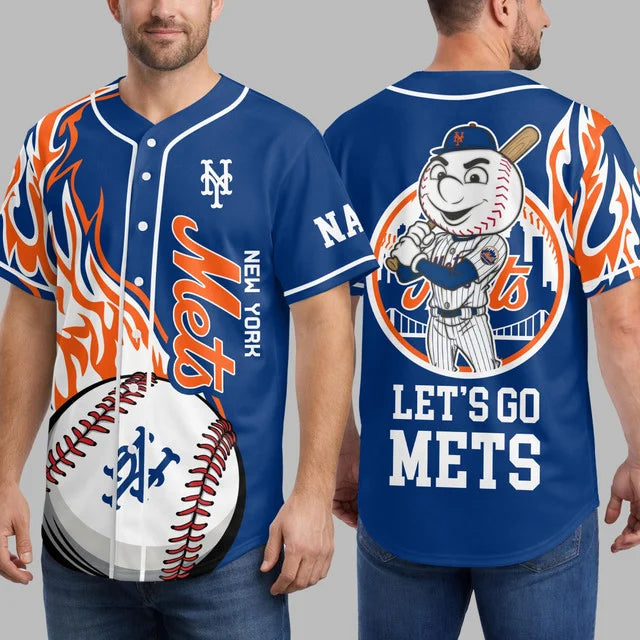 Limited Edition – Customized MLB New York Mets Baseball Jersey - Image 2