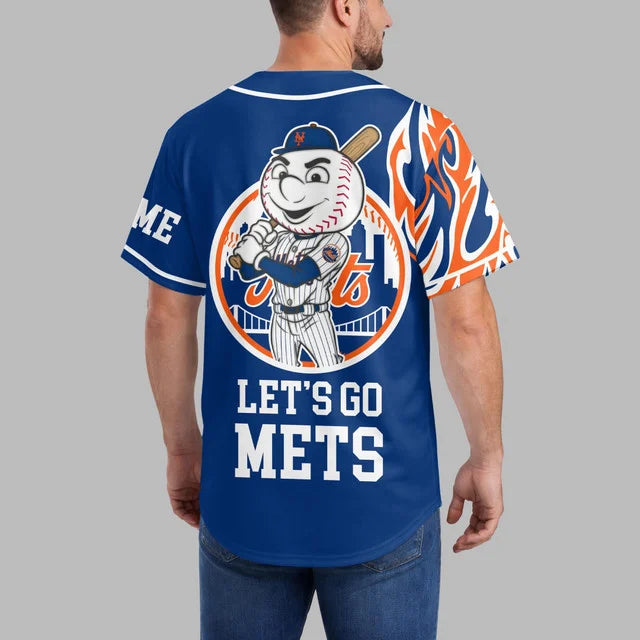 Limited Edition – Customized MLB New York Mets Baseball Jersey - Image 4