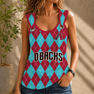 Limited Edition – Customized MLB Arizona Diamondbacks O-Ring Shoulder Tank Top