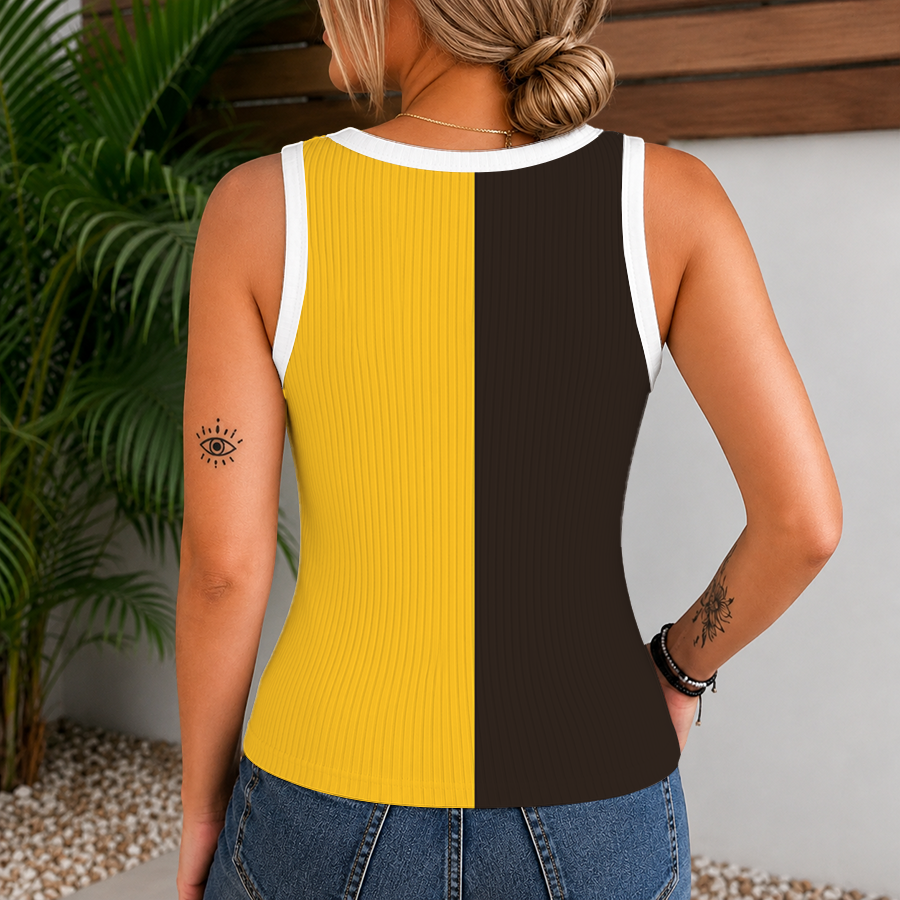 Limited Edition – Customized MLB San Diego Padres Women’s V-Neck Tank Top - Image 2