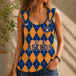 Limited Edition – Customized MLB Houston Astros O-Ring Shoulder Tank Top