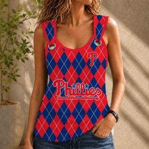 Limited Edition – Customized MLB Philadelphia Phillies O-Ring Shoulder Tank Top