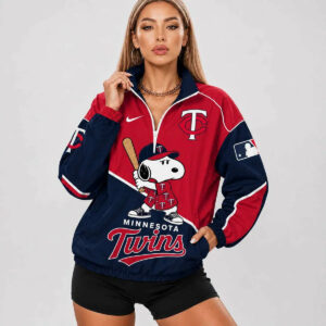 Limited Edition – Customized MLB Minnesota Twins V-Neck Zipper Sweatshirt Jacket
