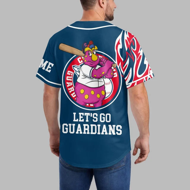 Limited Edition – Customized MLB Cleveland Guardians Baseball Jersey - Image 4