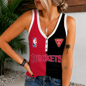 Limited Edition – Customized Nba Houston Rockets Women’s V-Neck Tank Top