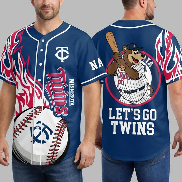 Limited Edition – Customized MLB Minnesota Twins Baseball Jersey - Image 2