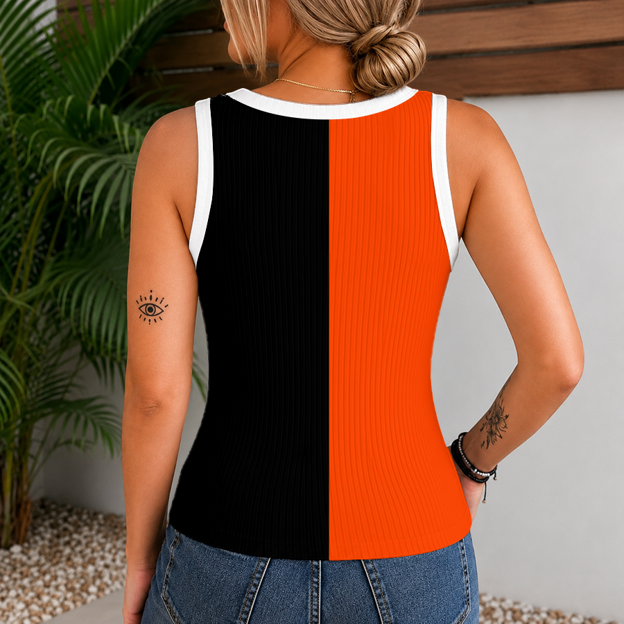Limited Edition – Customized MLB Baltimore Orioles Women’s V-Neck Tank Top - Image 2