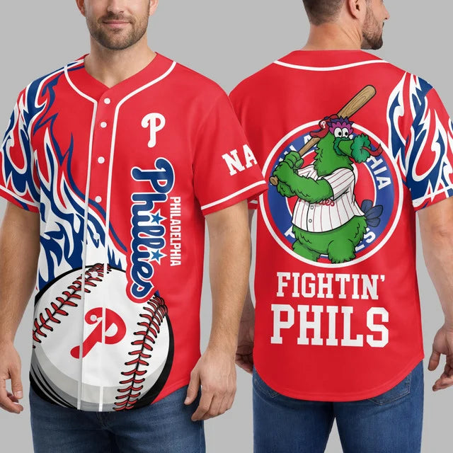 Limited Edition – Customized MLB Philadelphia Phillies Baseball Jersey - Image 2