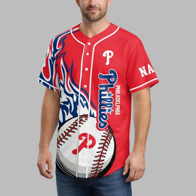 Limited Edition – Customized MLB Philadelphia Phillies Baseball Jersey - Image 3