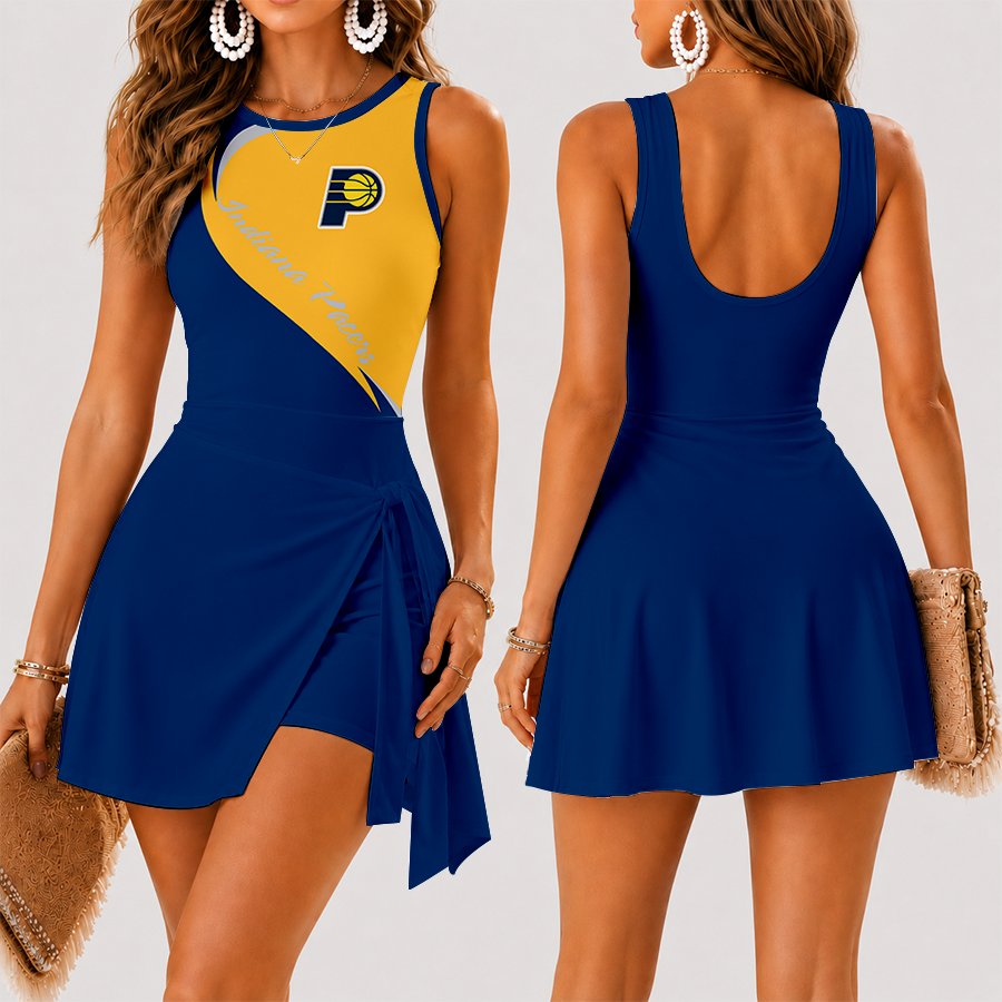 Limited Edition – Customized Nba Indiana Pacers Women’s Summer Skort Dress