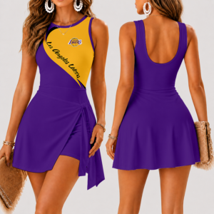 Limited Edition – Customized Nba Los Angeles Lakers Women’s Summer Skort Dress