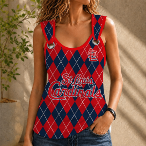 Limited Edition – Customized MLB St. Louis Cardinals O-Ring Shoulder Tank Top