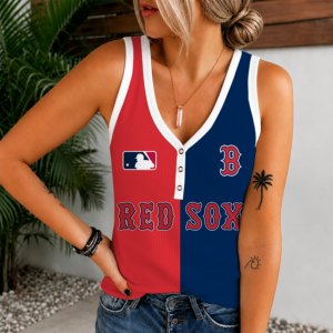 Limited Edition – Customized MLB Boston Red Sox Women’s V-Neck Tank Top