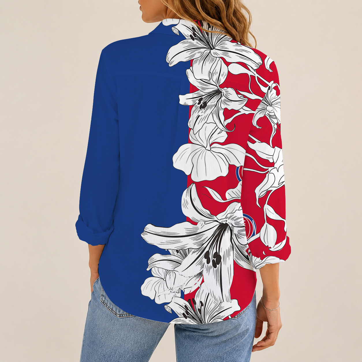 Limited Edition – Customized Nba Detroit Pistons Women Casual Shirt For Fan - Image 2