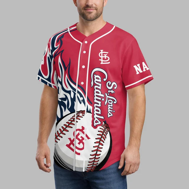 Limited Edition – Customized MLB St. Louis Cardinals Baseball Jersey - Image 3