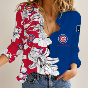 Limited Edition – Customized MLB Chicago Cubs Women Casual Shirt