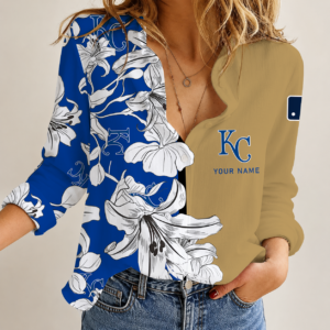 Limited Edition – Customized MLB Kansas City Royals Women Casual Shirt