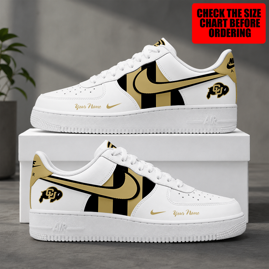 Limited Edition – Customized NCAA Colorado Buffaloes Air Force 1 Shoes