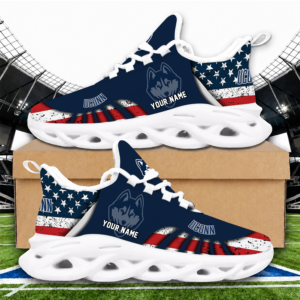 Limited Edition – New Customized NCAA Uconn Huskies Strappy Unisex Max Soul Sneakers
