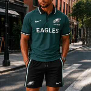 Limited Edition – Customized NFL Philadelphia Eagles Polo Shirt & Short Pants