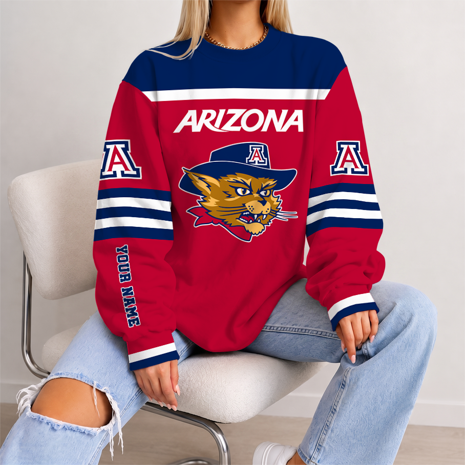 Limited Edition – New Customized NCAA Arizona Wildcats Strappy Unisex Sweatshirt
