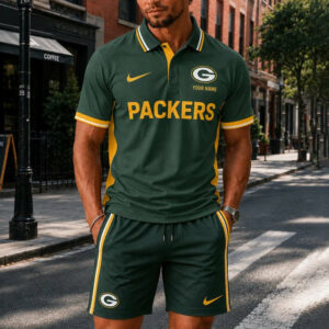 Limited Edition – Customized NFL Green Bay Packers Polo Shirt & Short Pants