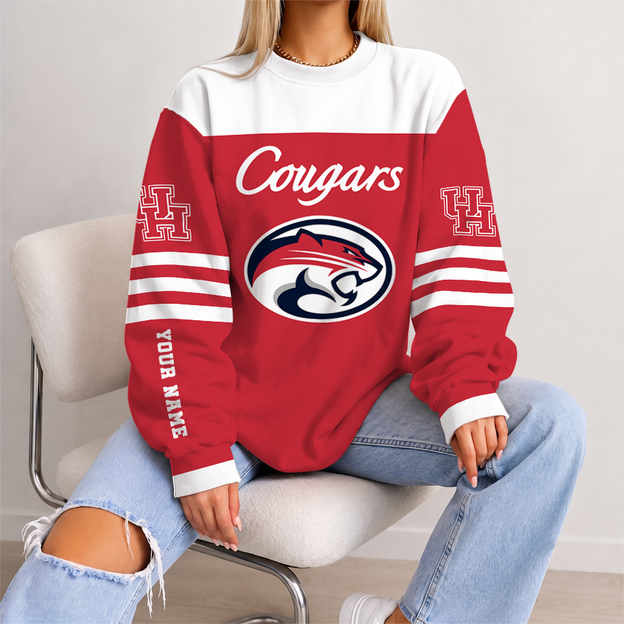 Limited Edition – New Customized NCAA Houston Cougars Strappy Unisex Sweatshirt