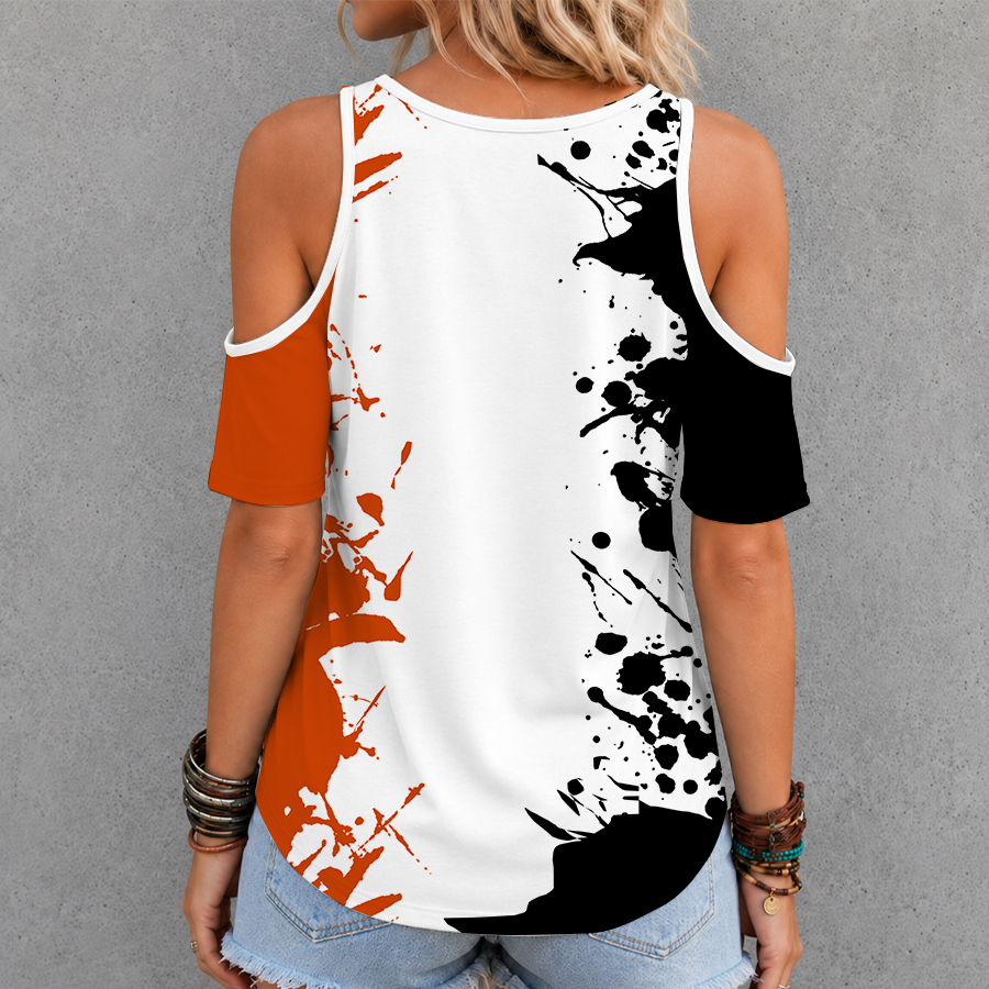 Limited Edition – Customized NHL Philadelphia Flyers Criss Cross V-Neck Top - Image 2