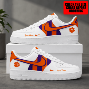 Limited Edition – Customized NCAA Clemson Tigers Air Force 1 Shoes
