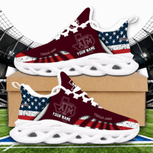 Limited Edition – Customized NCAA Texas A&M Aggies Unisex Max Soul Sneakers