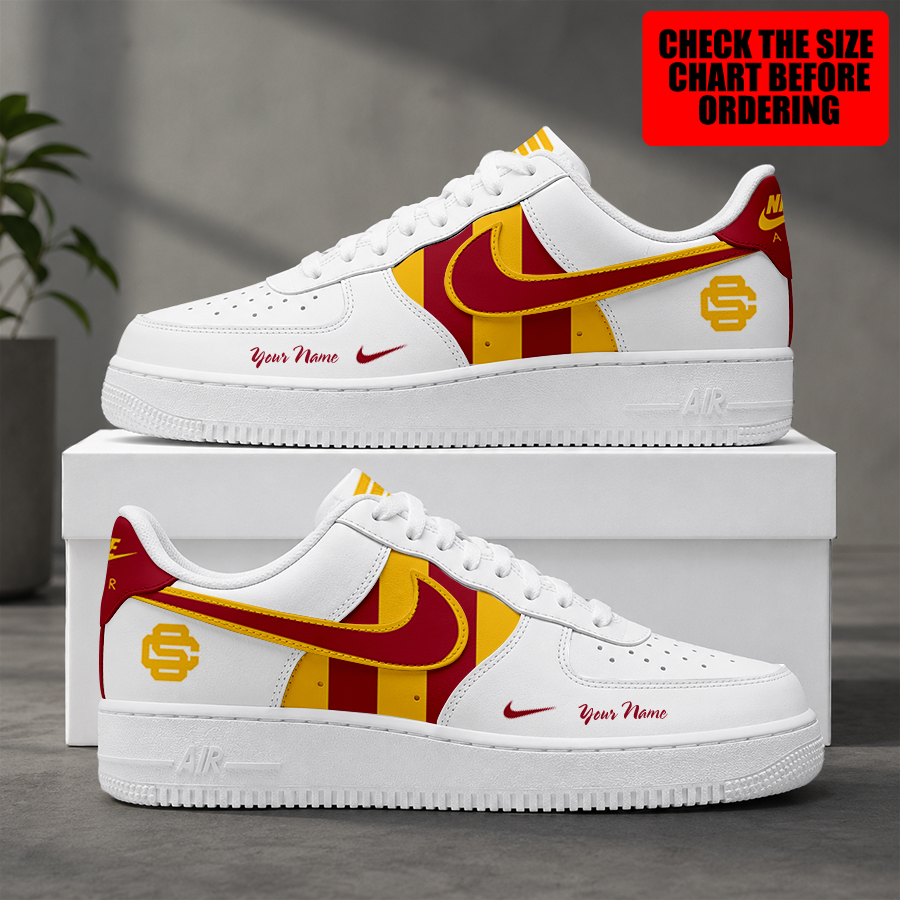 Limited Edition – Customized NCAA Usc Trojans Air Force 1 Shoes
