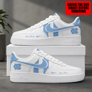 Limited Edition – Customized NCAA North Carolina Tar Heels Air Force 1 Shoes