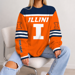 Limited Edition – New Customized NCAA Illinois Fighting Illini Strappy Unisex Sweatshirt