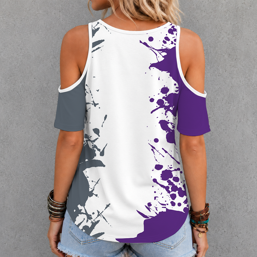 Limited Edition – Customized Nba Sacramento Kings Criss Cross V-Neck Top - Image 2
