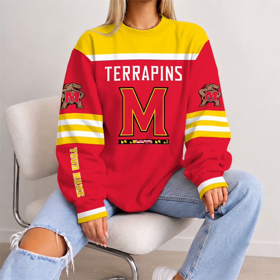 Limited Edition – New Customized NCAA Maryland Terrapins Strappy Unisex Sweatshirt