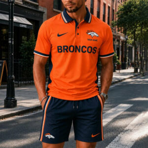 Limited Edition – Customized NFL Denver Broncos Polo Shirt & Short Pants