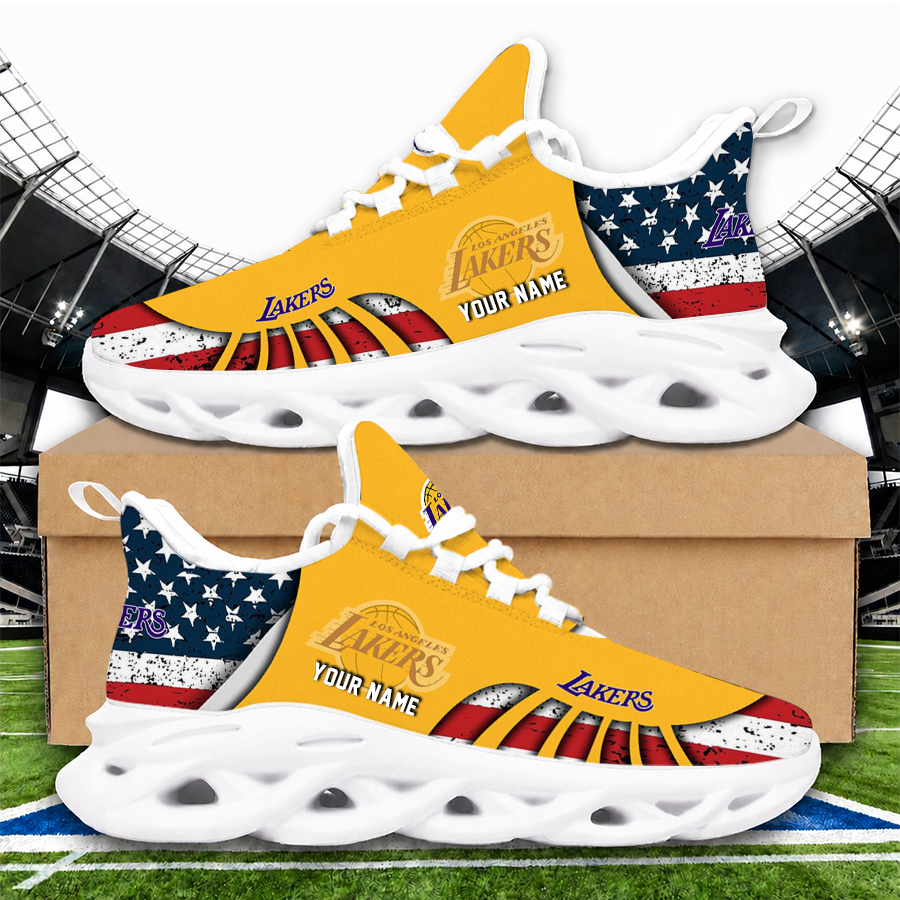 Limited Edition – New Customized Nba Los Angeles Lakers Premium Max Soul Sneakers