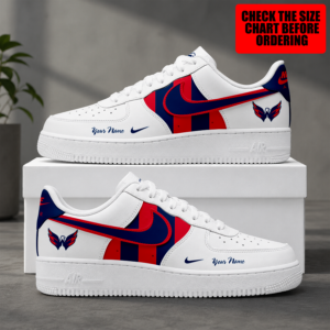Limited Edition – Customized NHL Washington Capitals Air Force 1 Shoes