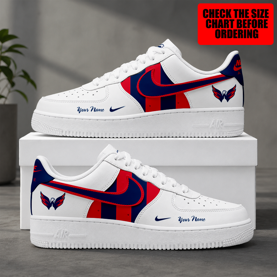 Limited Edition – Customized NHL Washington Capitals Air Force 1 Shoes